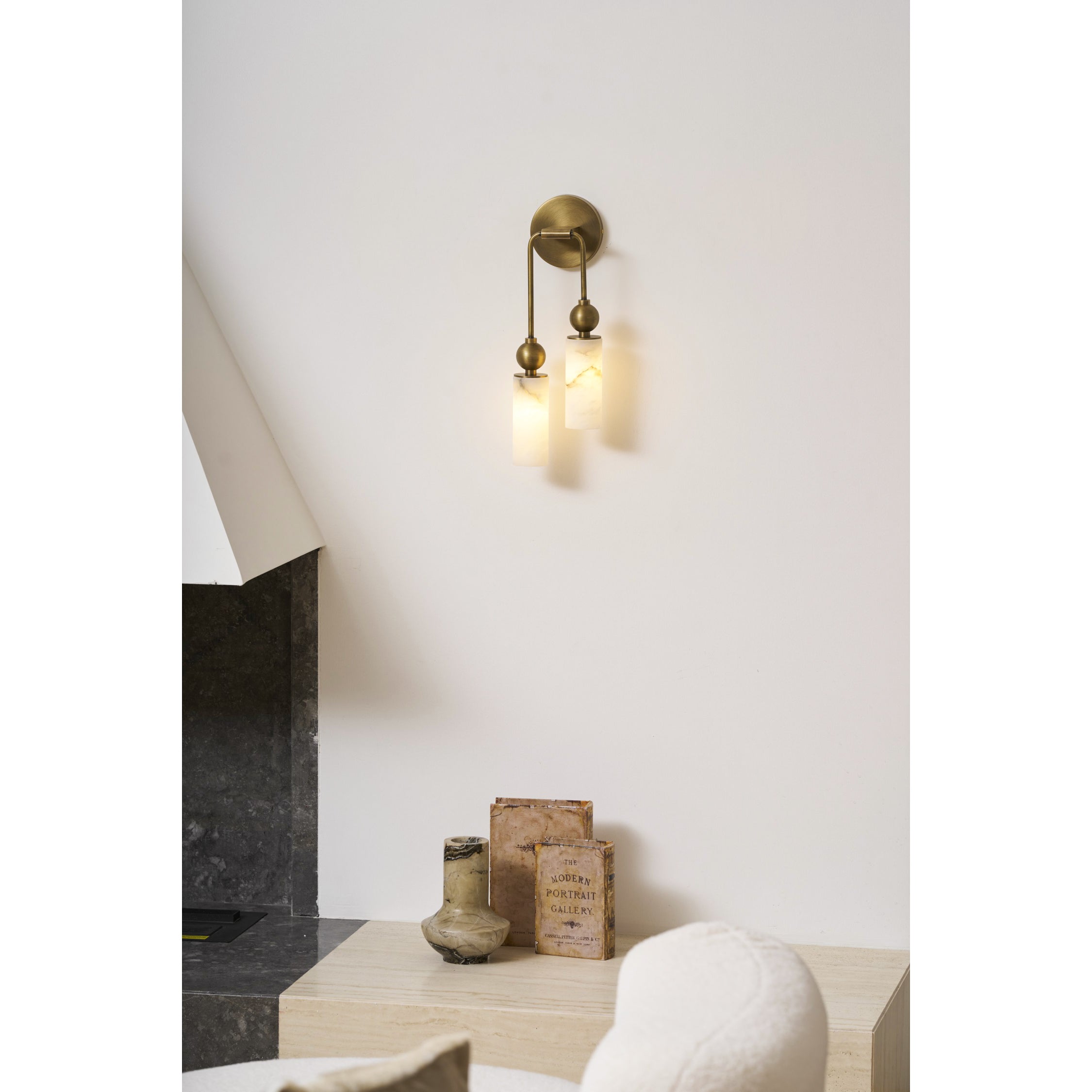 Nástěnné svítidlo Lunara Alabaster | Ormexis