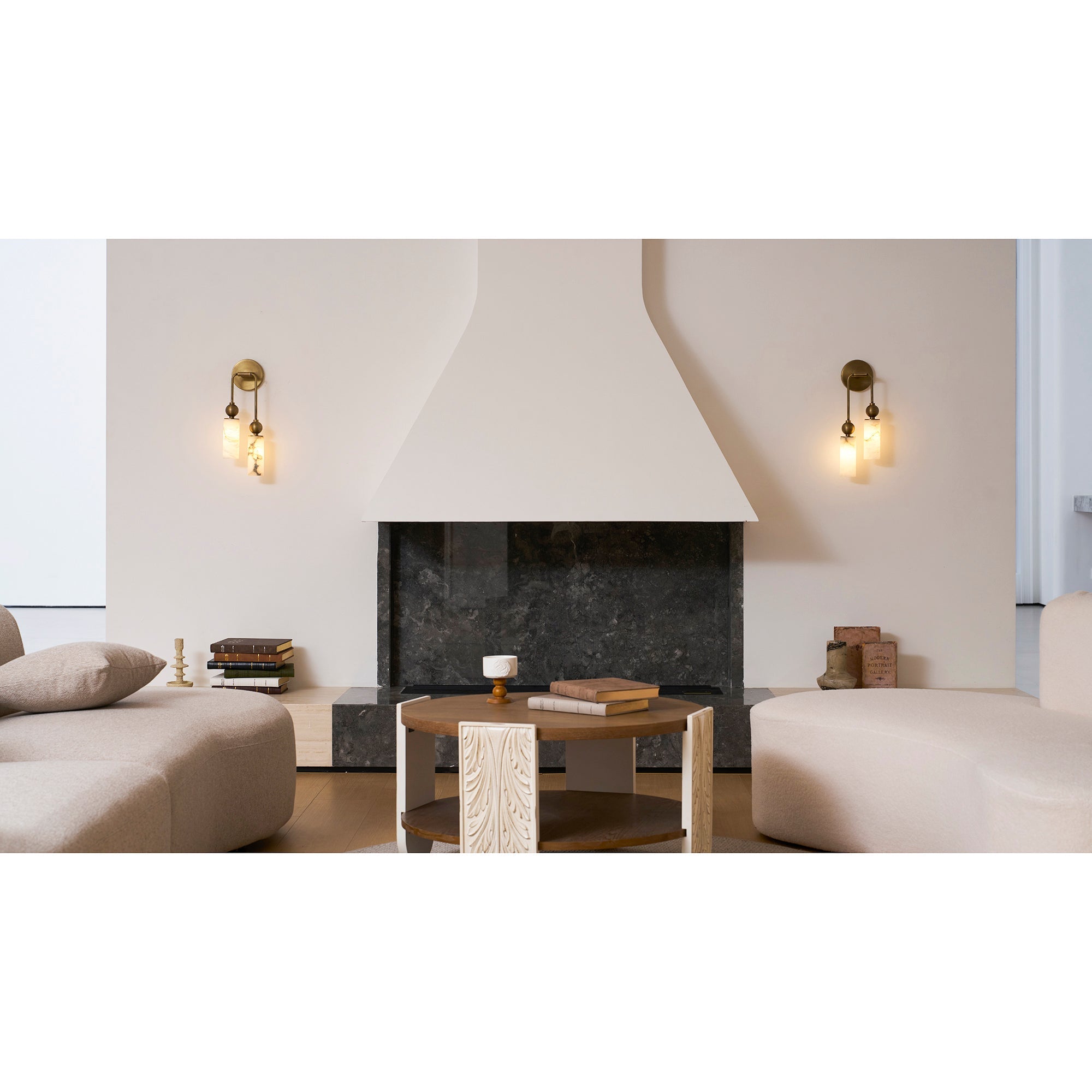 Nástěnné svítidlo Lunara Alabaster | Ormexis