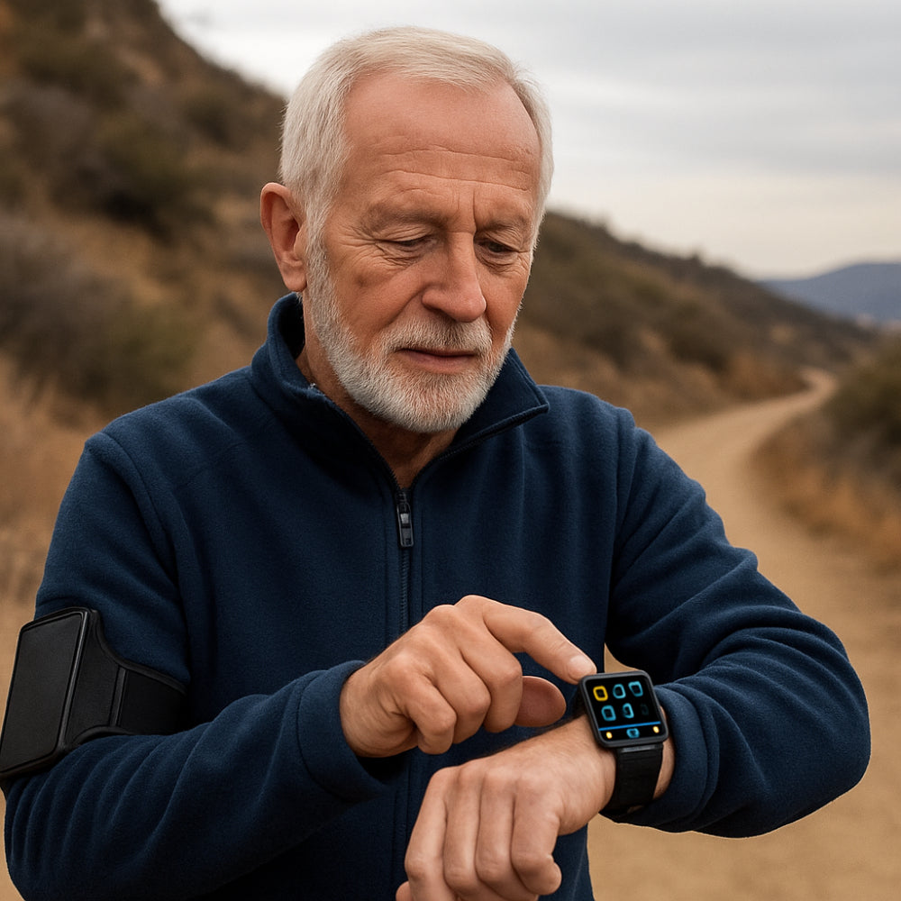 שעון חכם Health Guard עם מעקב GPS והתראת SOS למעקב בריאות בזמן אמת
