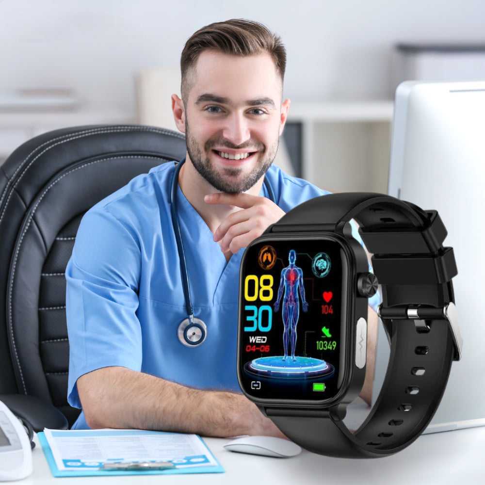 שעון חכם Health Guard עם מעקב GPS והתראת SOS למעקב בריאות בזמן אמת
