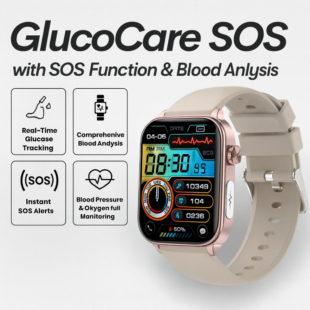 שעון חכם Health Guard עם מעקב GPS והתראת SOS למעקב בריאות בזמן אמת