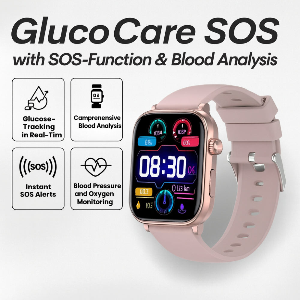 שעון חכם Health Guard עם מעקב GPS והתראת SOS למעקב בריאות בזמן אמת