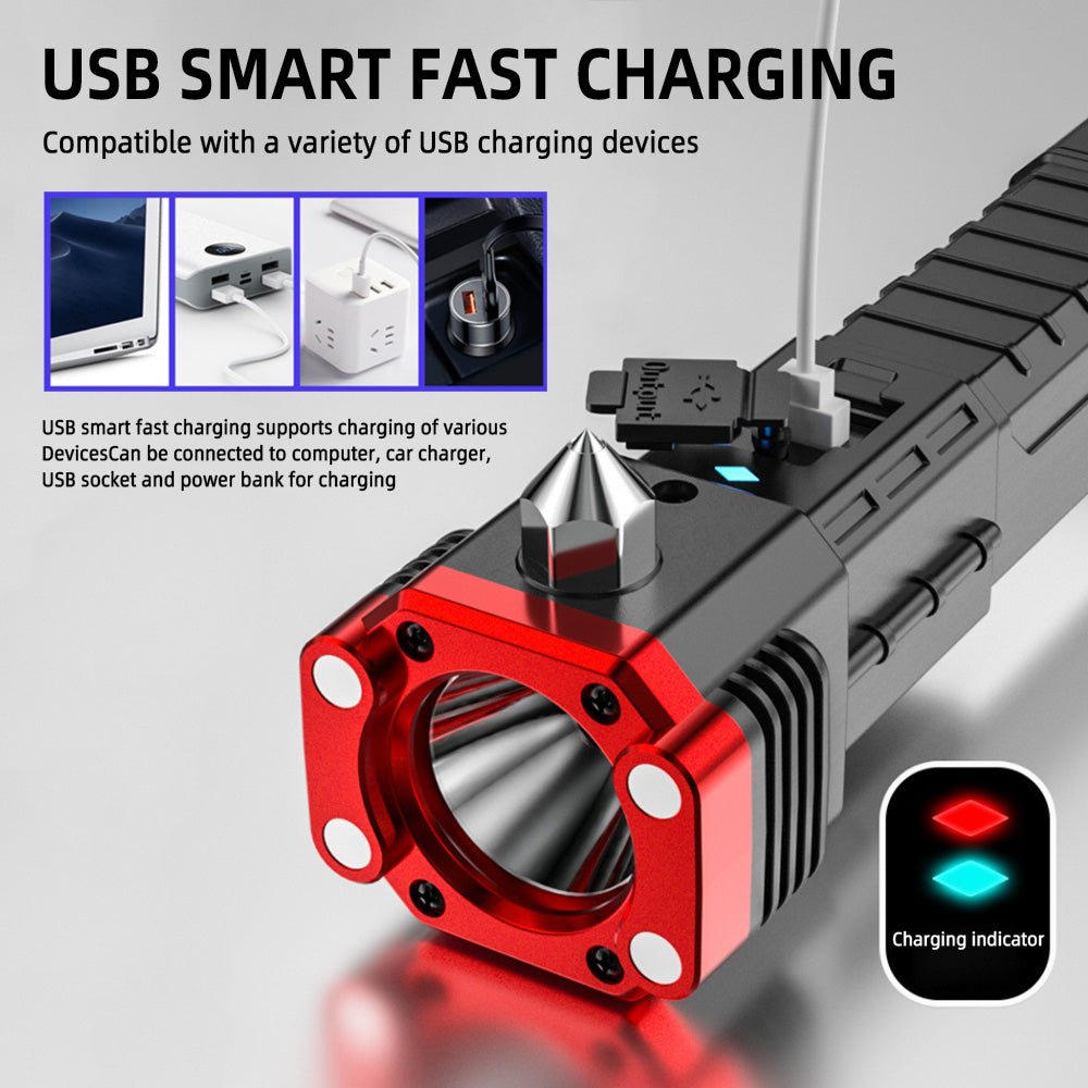 Lampe de poche magnétique robuste rechargeable étanche pour une utilisation en extérieur