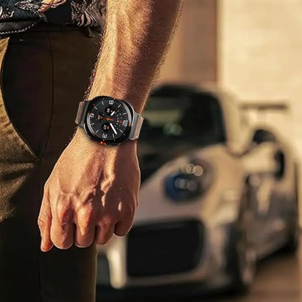 Bracelet en cuir vintage pour Samsung Watch Ultra, pour une élégance quotidienne