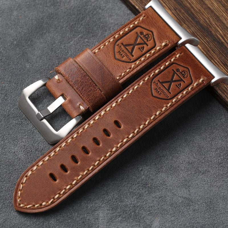 Bracelet en cuir vintage pour Samsung Watch Ultra, pour une élégance quotidienne