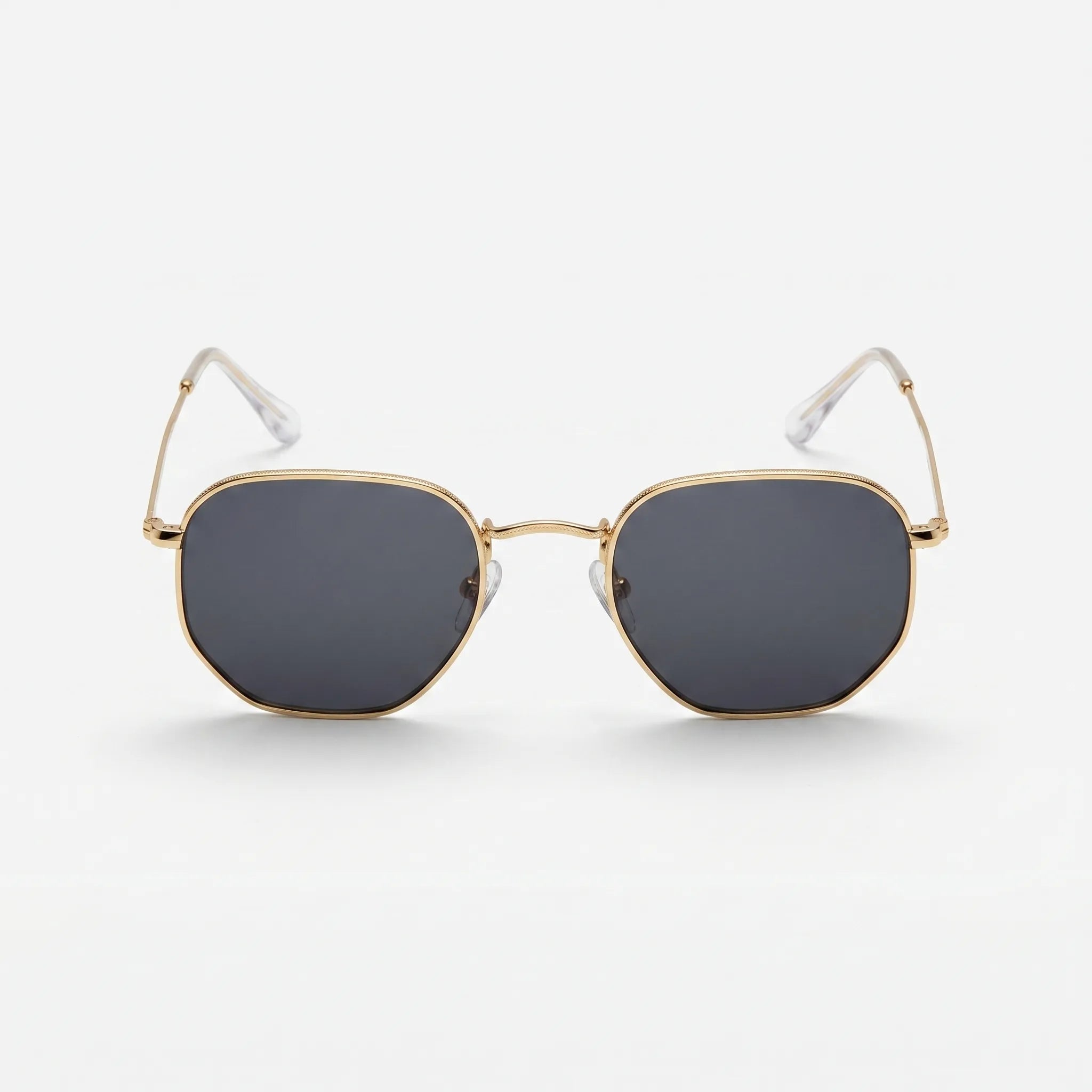 Hexagonal Geometric Metal Sunglasses -  Reducing Bright Glare - Ormexis