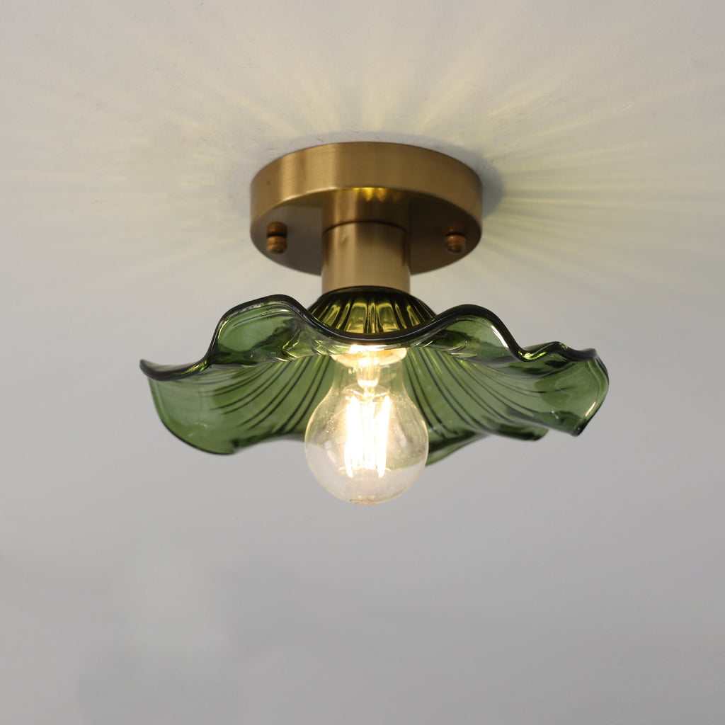 Verdant Glass Bloom Ceiling Light | Ormexis