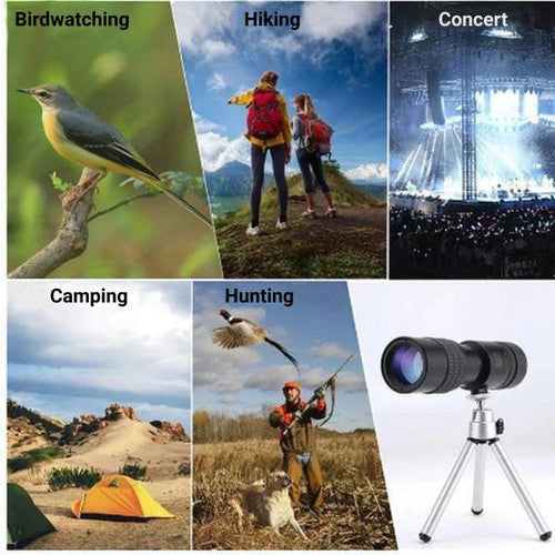 Monoculaire de vision nocturne puissante avec autofocus pour l'observation des oiseaux