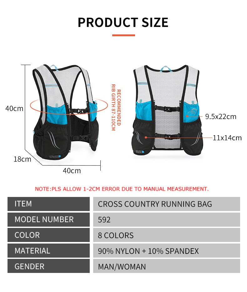 Hike Racer ultrakönnyű, légáteresztő futó mellény kültéri kalandokhoz
