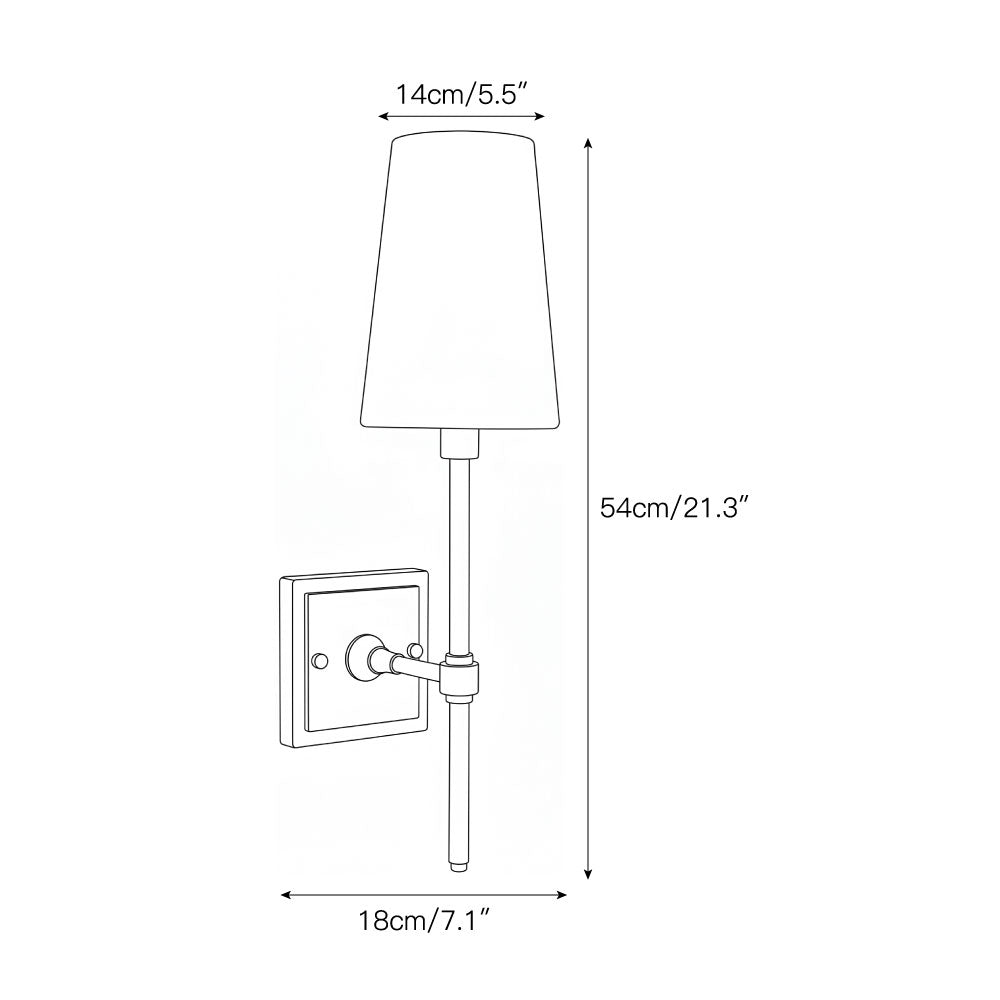 Høy vegglampe med søyle i messing og alabast | Ormexis