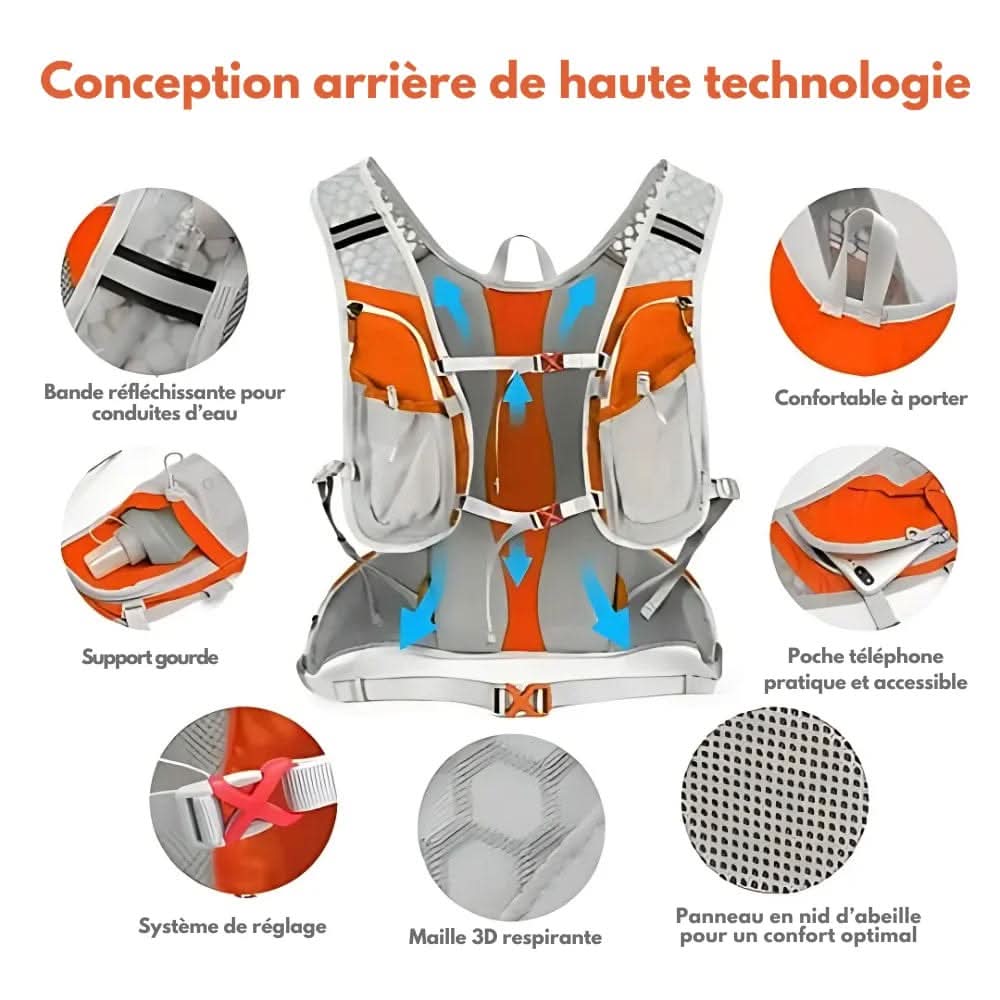 HydroFlow Pack Ultralight Hydration Cycling Backpack for Active Adventures