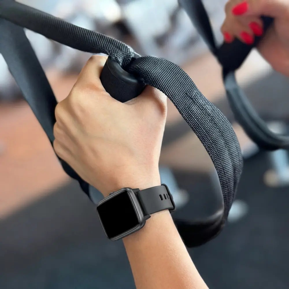 Black Silicone Band ID205L Wearable Device Accessory