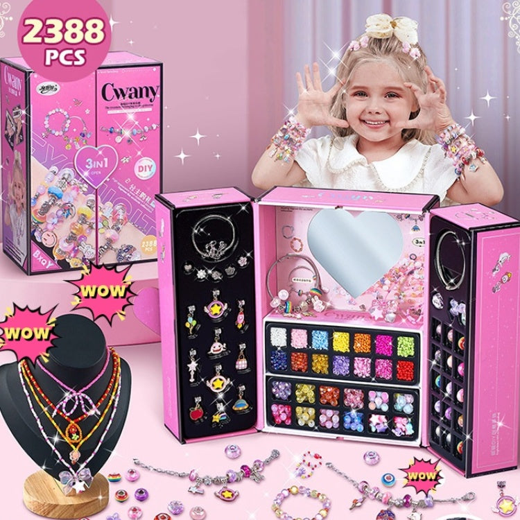 NovaJoy Girls Charm Bracelet Craft Kit For Creative Fun