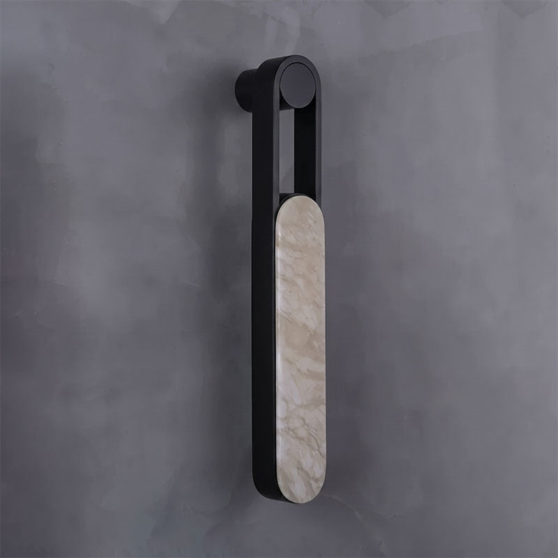 Lineaire kolomvormige albasten wandlamp voor de wastafel | Ormexis