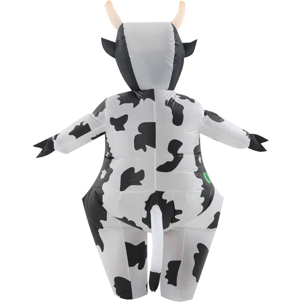 Air-Puffed Cow Costume For Adults, Fun Halloween Outfit For Parties And Events - Ormexis