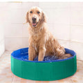 Piscine gonflable pliable pour petits à moyens chiens avec fond antidérapant