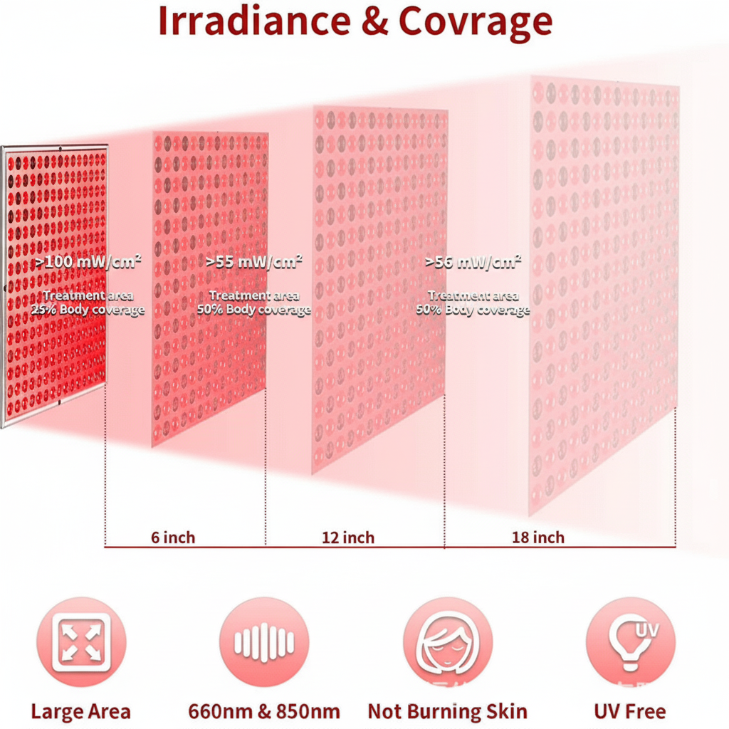InfraGlow panel infravörös fényterápiás készülék a relaxációhoz és a bőr megújításához - Ormexis