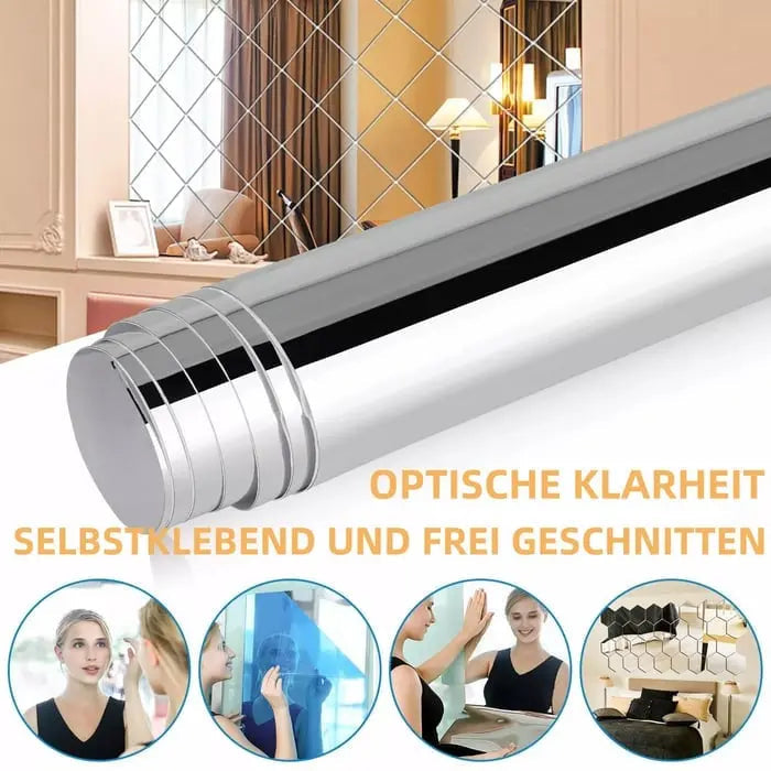 Splitterfestes PET-Fensterspiegel-Folie mit selbstklebender Rückseite für sichere Reflexion