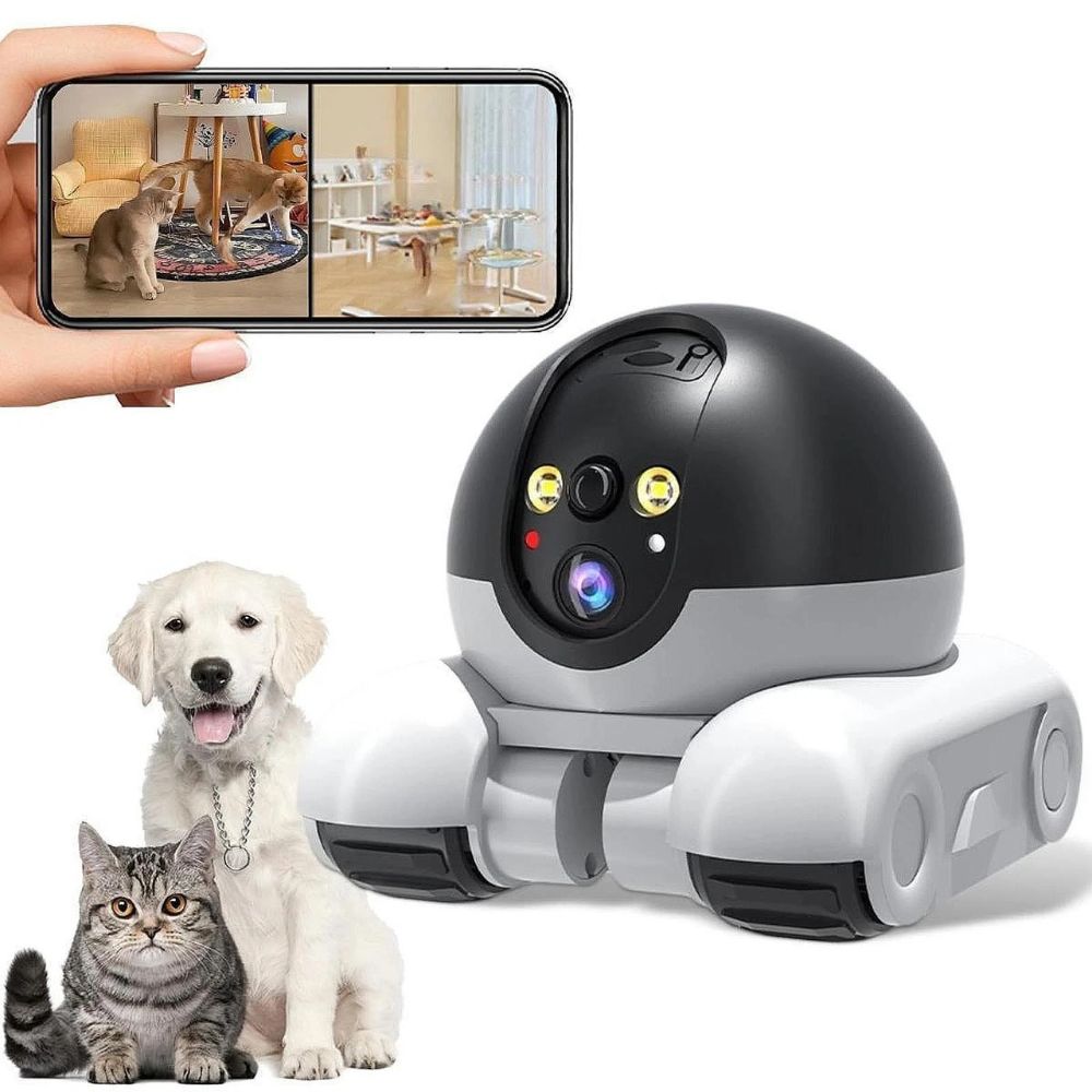 מצלמת מעקב לחיות מחמד ברזולוציית 1080P עם שליטה ניידת ווידאו חי