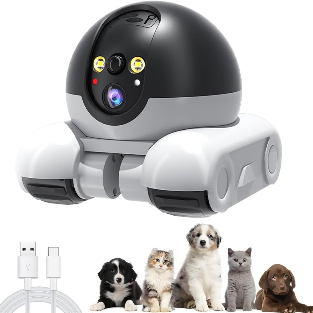 מצלמת מעקב לחיות מחמד ברזולוציית 1080P עם שליטה ניידת ווידאו חי
