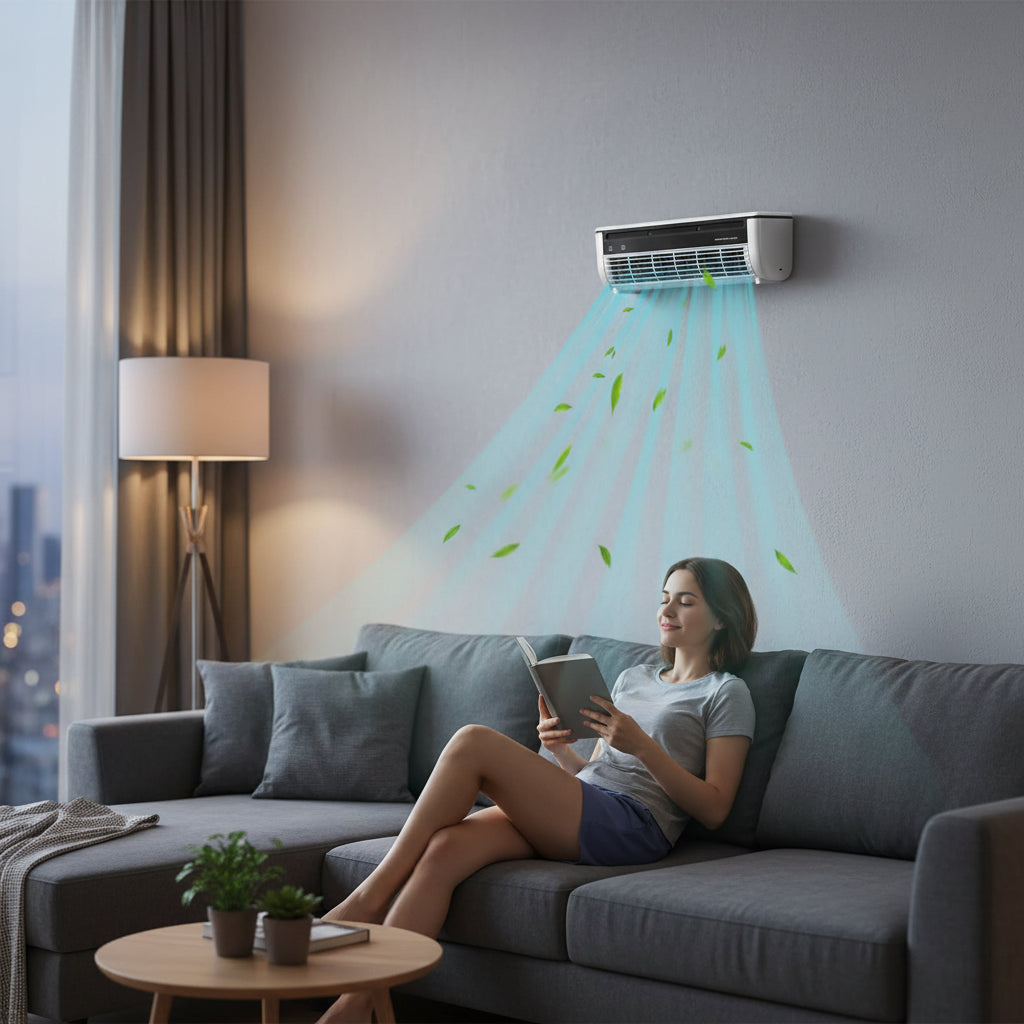 Fernbedienbarer Wandventilator für schnelle platzsparende Kühlung