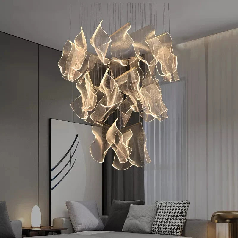 Nowoczesna postmodernistyczna lampa wisząca w stylu klatki schodowej Jonas | Ormexis
