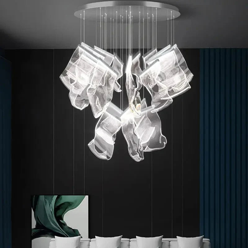 Nowoczesna postmodernistyczna lampa wisząca w stylu klatki schodowej Jonas | Ormexis