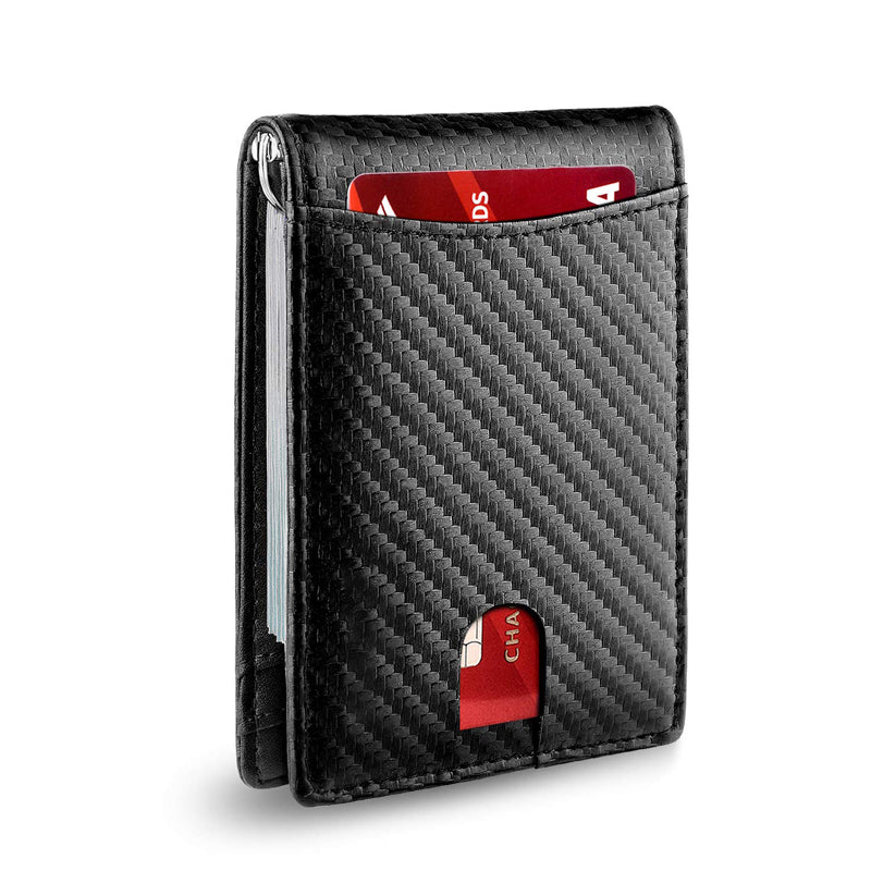 Portafoglio per carte in pelle Kalsten con blocco RFID, compatto e sottile