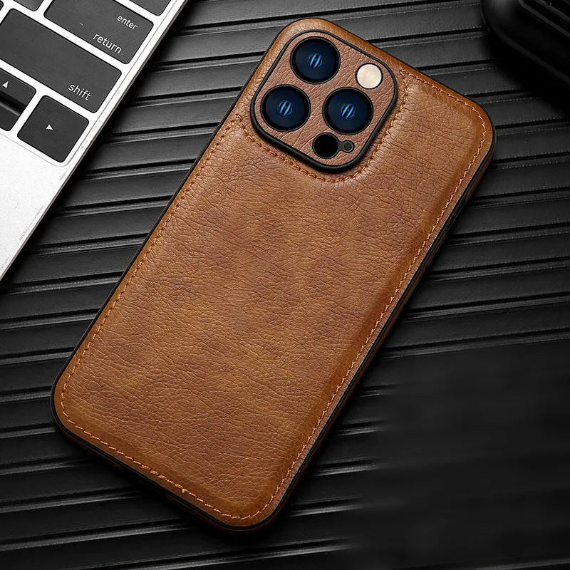 Kožené pouzdro na iPhone Kendra s odolnou ochranou