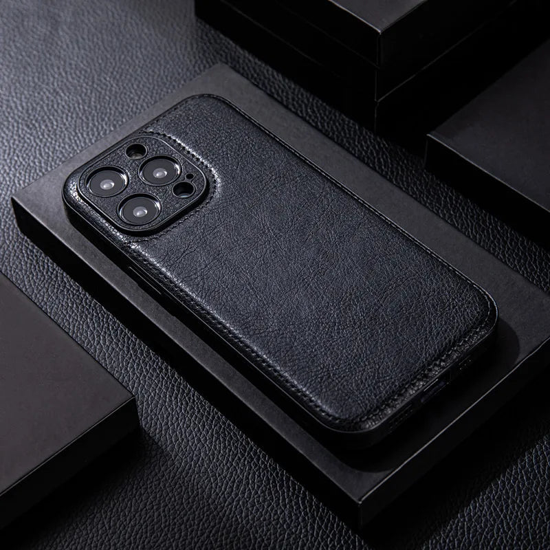 Kožené pouzdro na iPhone Kendra s odolnou ochranou