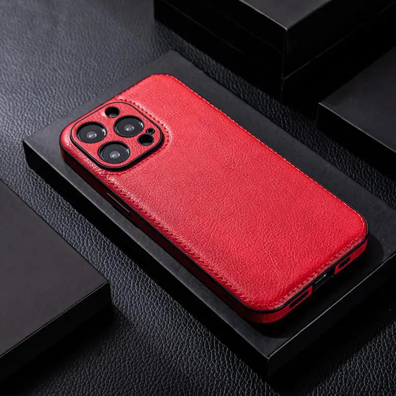 Kožené pouzdro na iPhone Kendra s odolnou ochranou