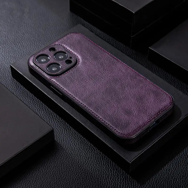Kožené pouzdro na iPhone Kendra s odolnou ochranou