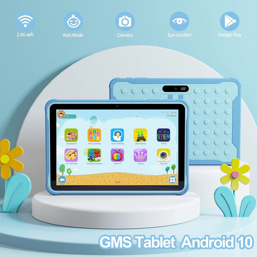 Dětský vzdělávací tablet s HD displejem, čtyřjádrovým procesorem a rozšiřitelnou pamětí