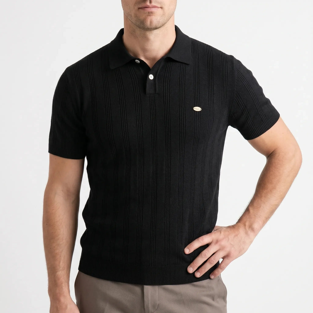 Men's Knit Polo Shirt -  Smart Casual Dressing - Ormexis