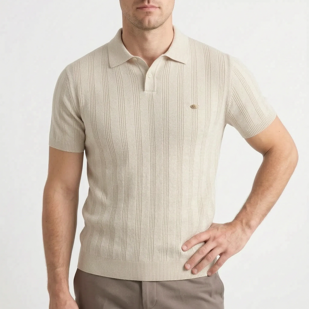 Men's Knit Polo Shirt -  Smart Casual Dressing - Ormexis