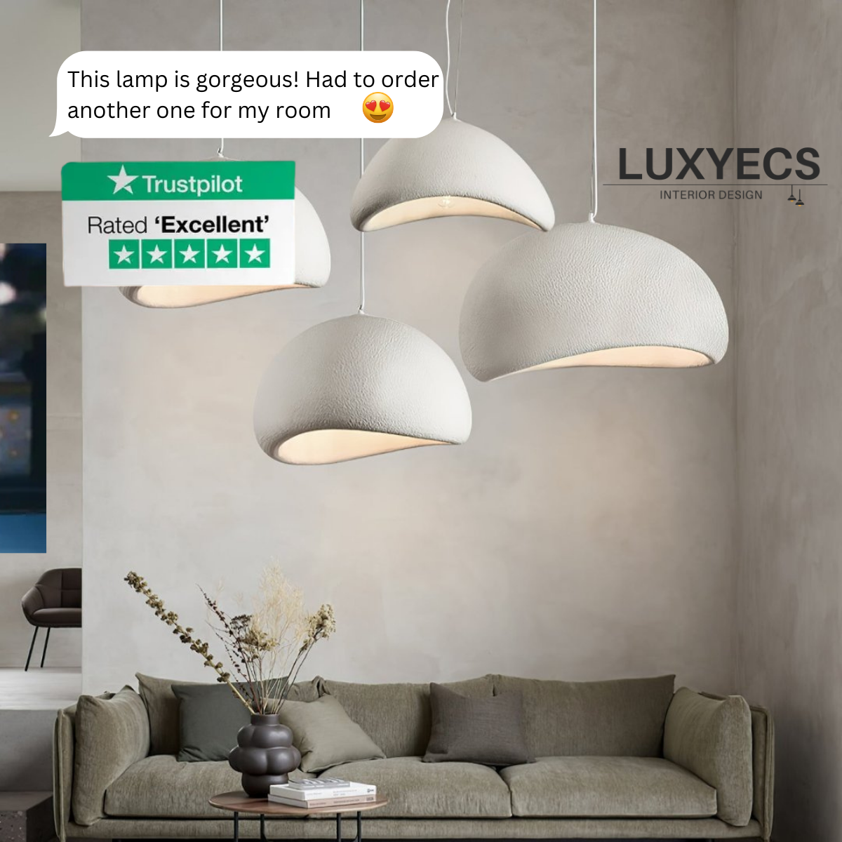 Stmívatelná závěsná lampa Aurea pro ambientní osvětlení místnosti