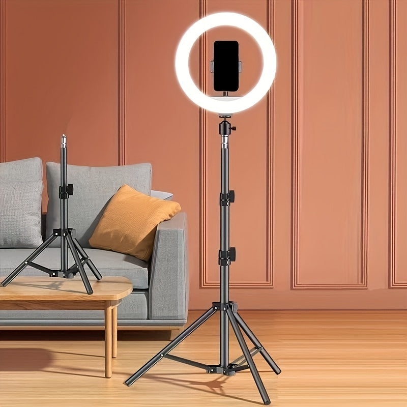 LED kruhové světlo s nastavitelným stativem pro fotografii a živé vysílání
