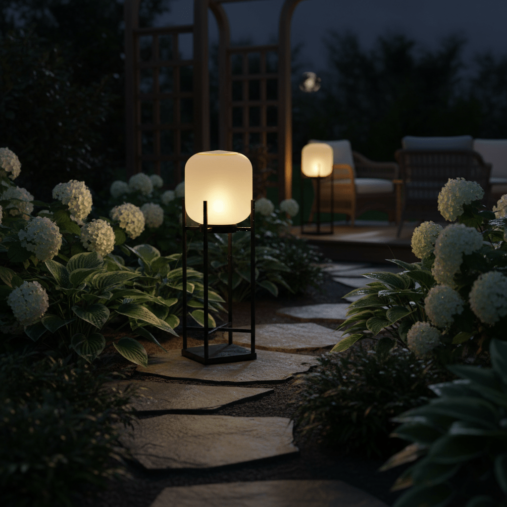 Opal Diffuser Outdoor Floor Lamp | Ormexis
