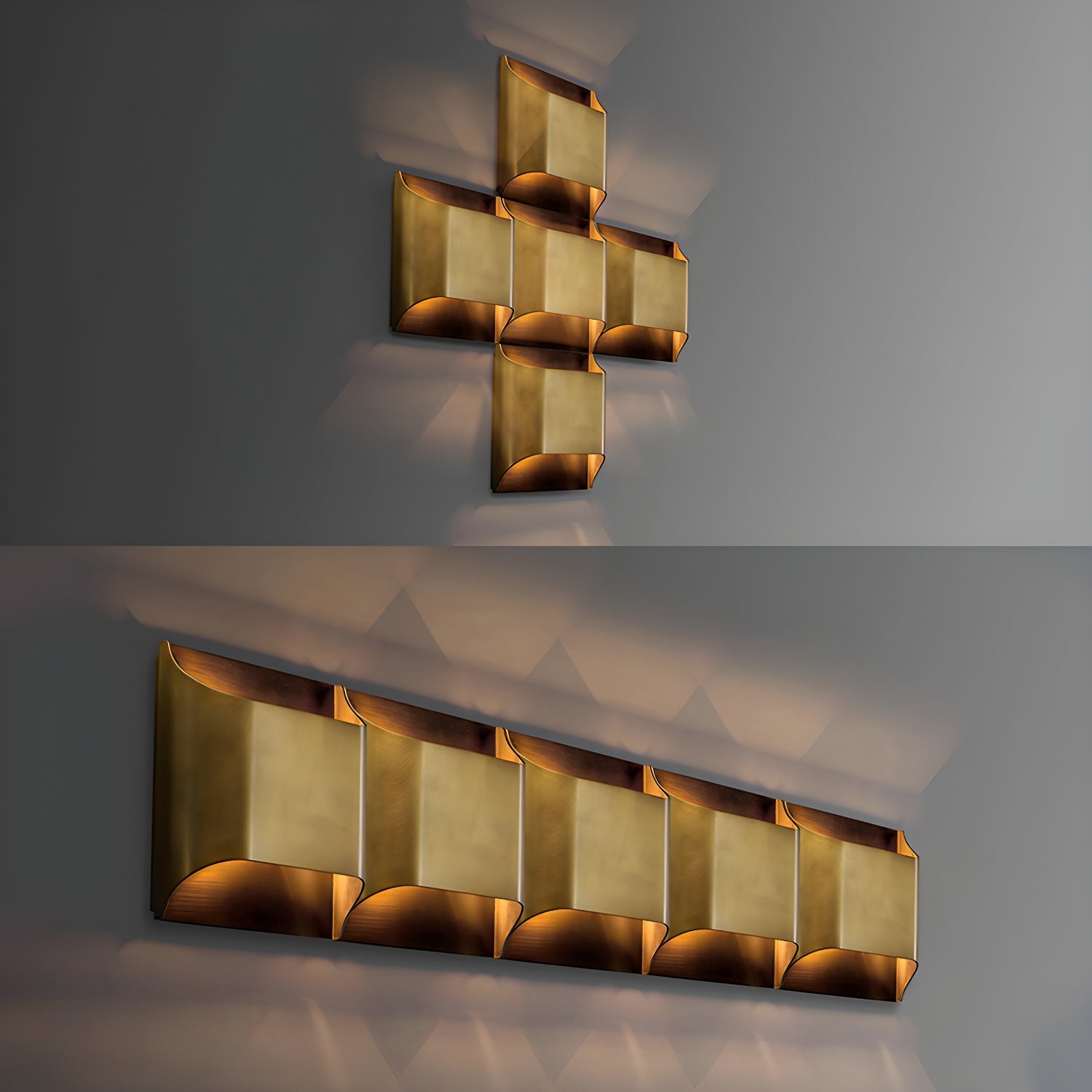 Applique da parete in ottone stile industriale | Ormexis