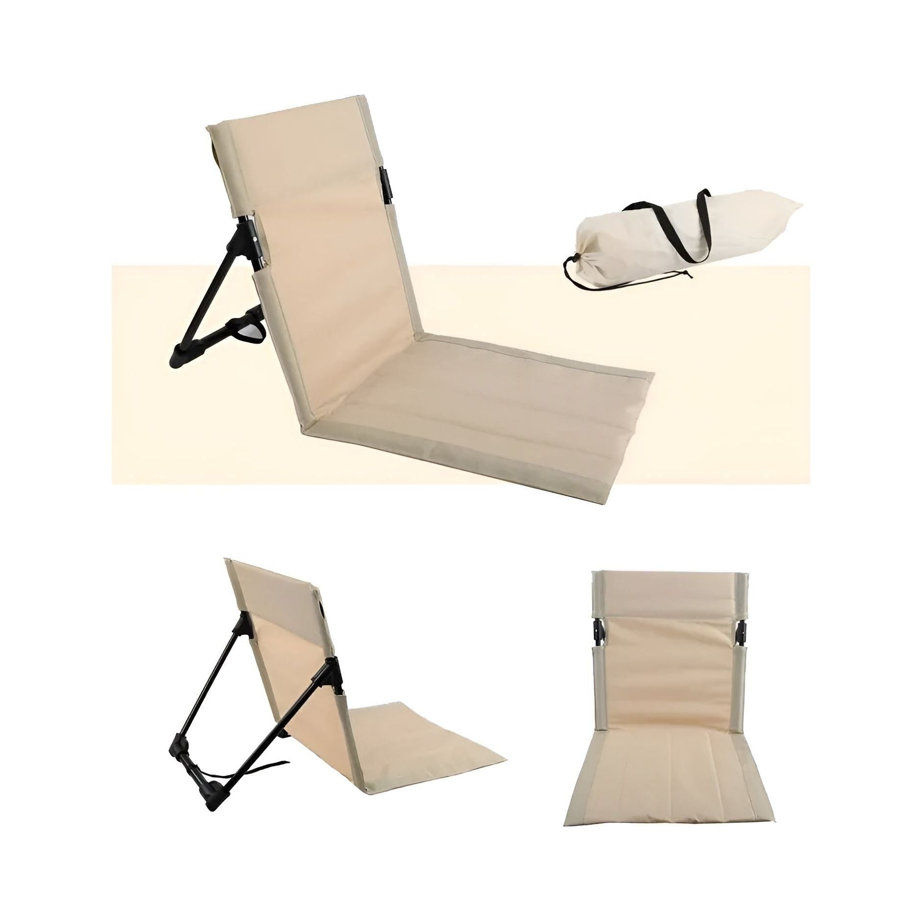Cadeira LeisureFold: Assento Dobrável Ultraligeiro para Conforto ao Ar Livre