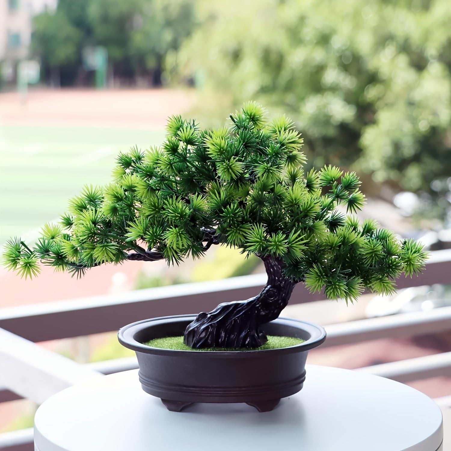 Lifelike Bonsai Tree With Realistic Leaves For Indoor Decor No Maintenance