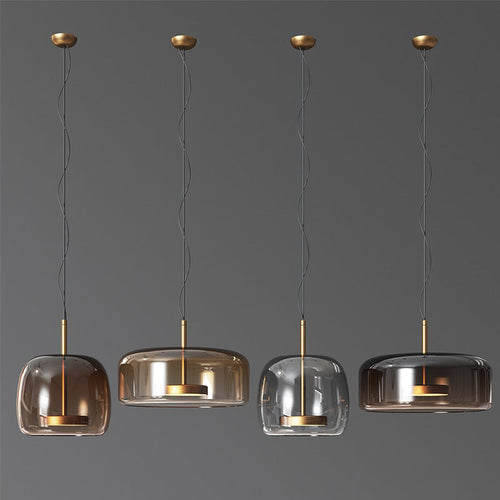 Szklana lampa wisząca Aurelia do nowoczesnych domów i eleganckich wnętrz