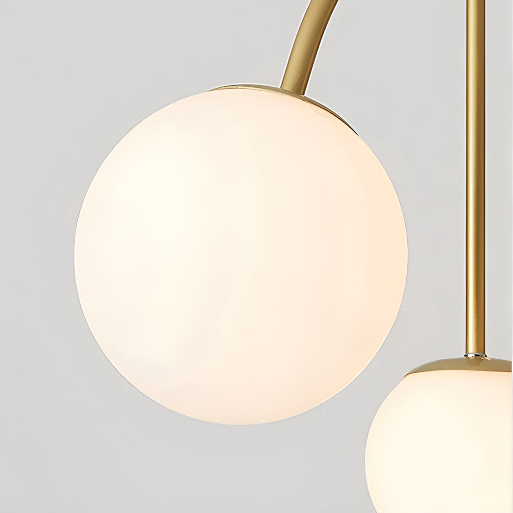 Avi Glass Chandelier With Double Layer Design Contemporary Ceiling Light
