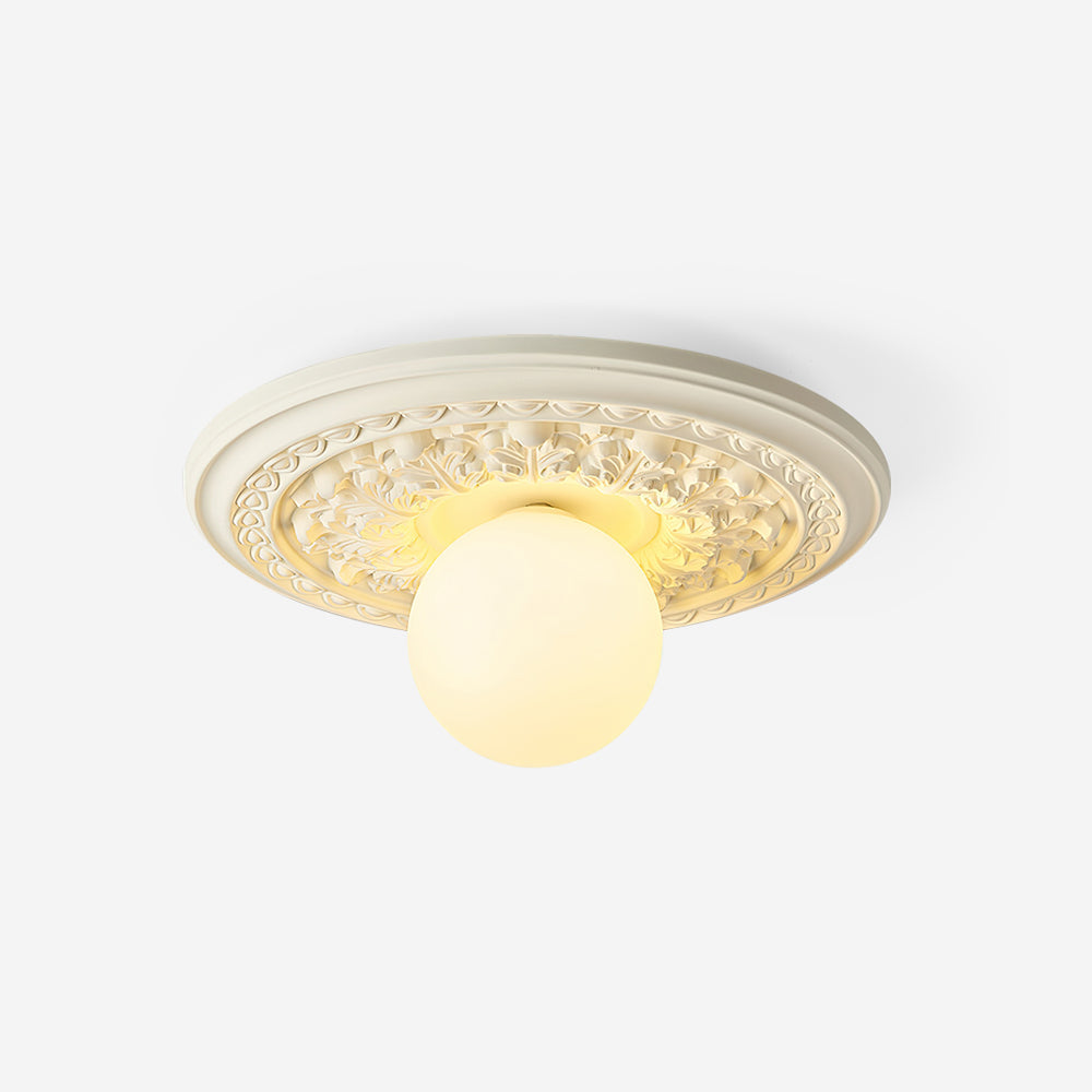 Rosette Orb Flush Mount | Ormexis