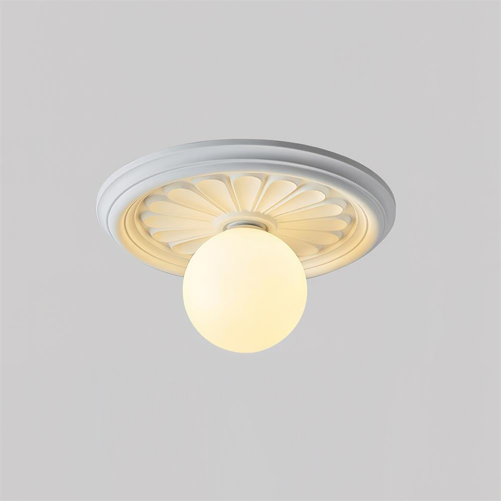Rosette Orb Flush Mount | Ormexis