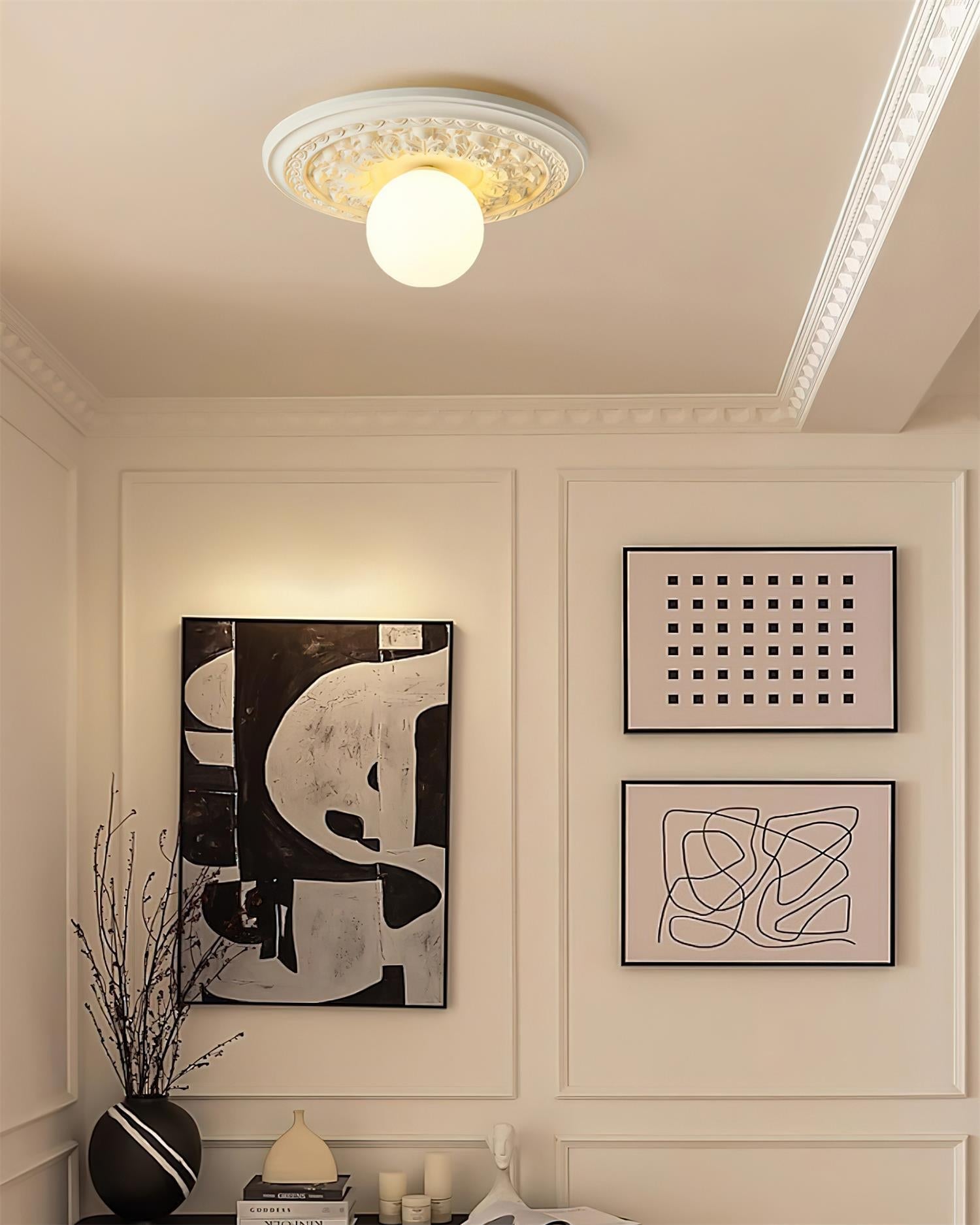 Rosette Orb Flush Mount | Ormexis