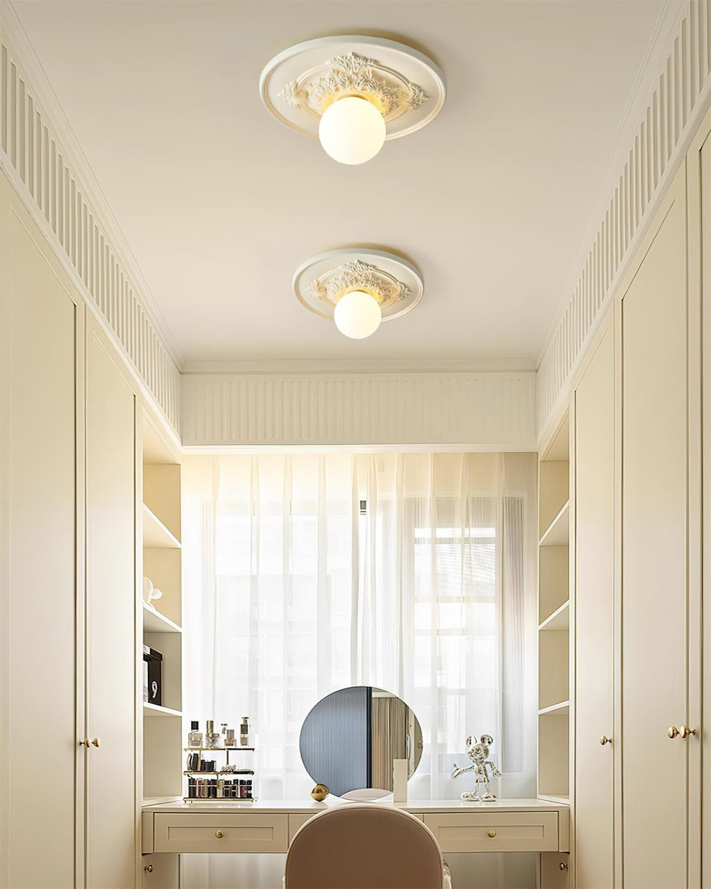 Rosette Orb Flush Mount | Ormexis