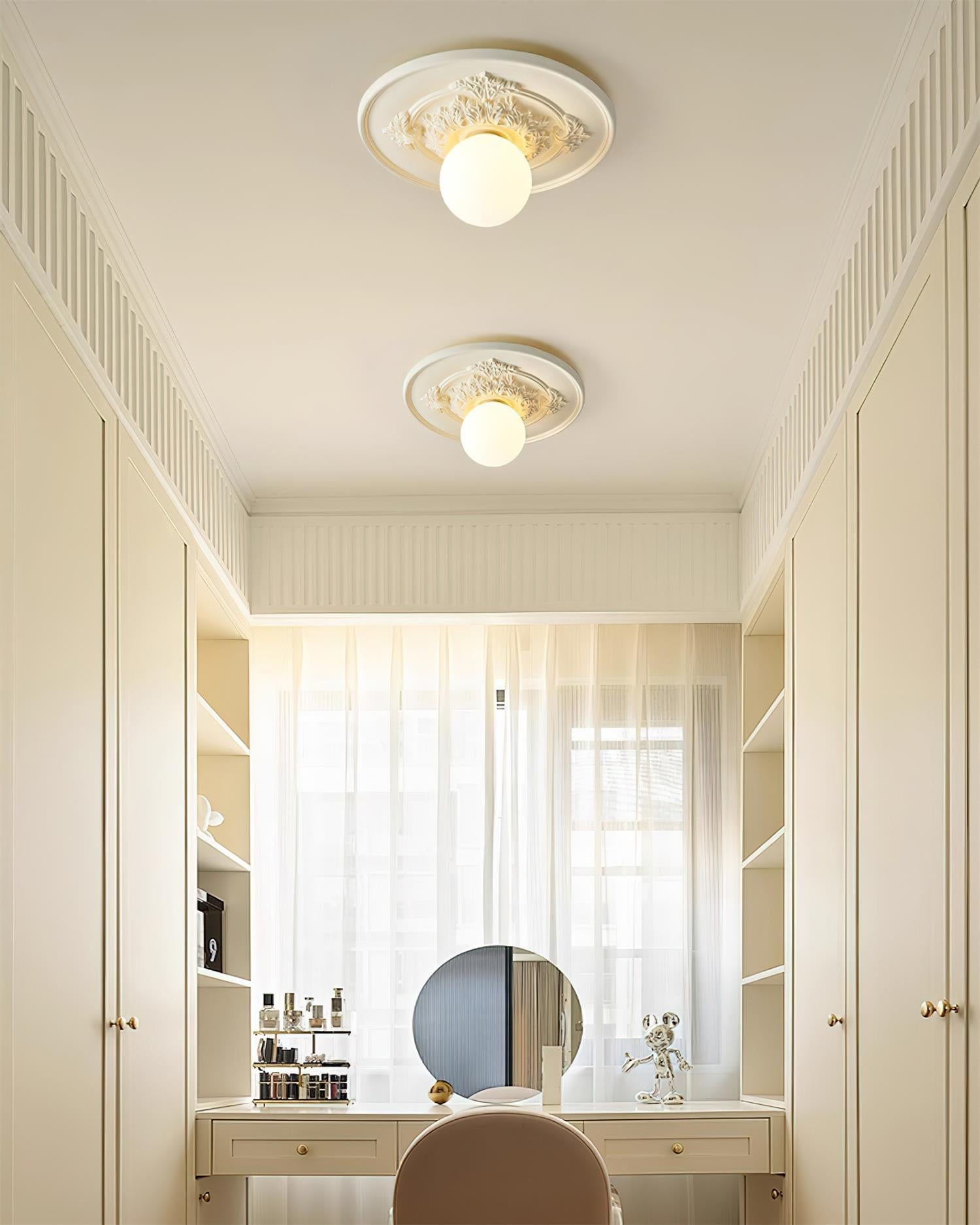 Rosette Orb Flush Mount | Ormexis