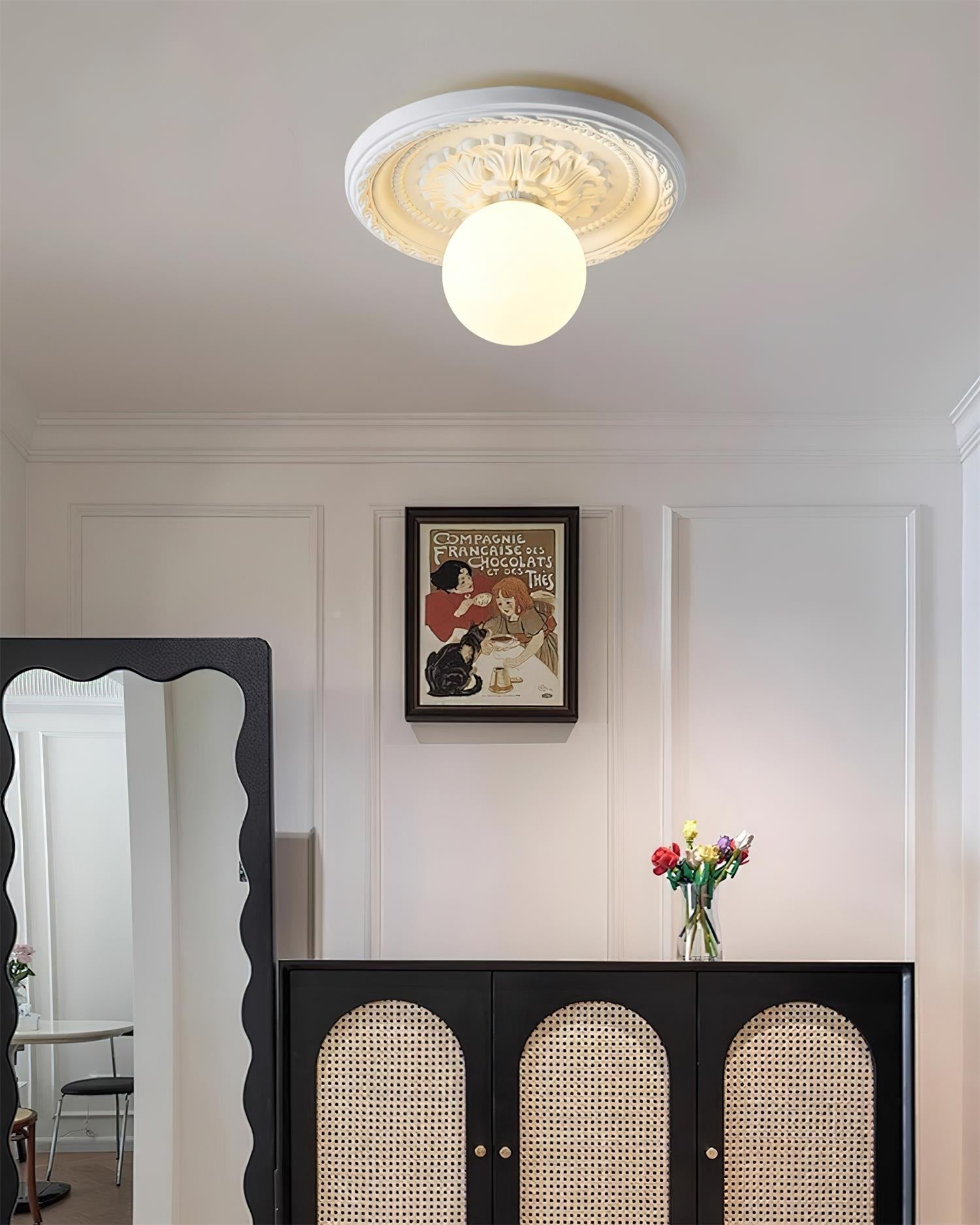Rosette Orb Flush Mount | Ormexis