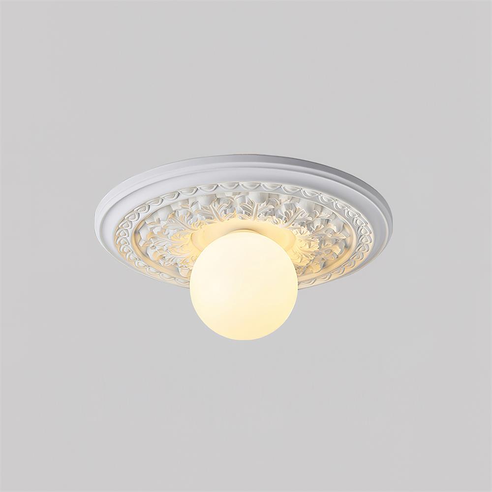 Rosette Orb Flush Mount | Ormexis
